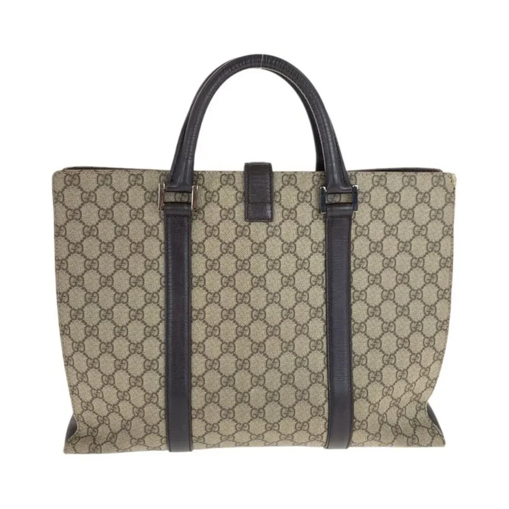 Gucci GG Supreme Canvas Leather Business Bag Handbag